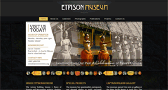 Desktop Screenshot of etpisonmuseum.org